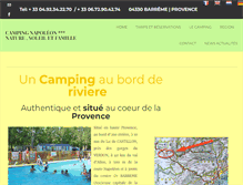 Tablet Screenshot of camping-napoleon.com